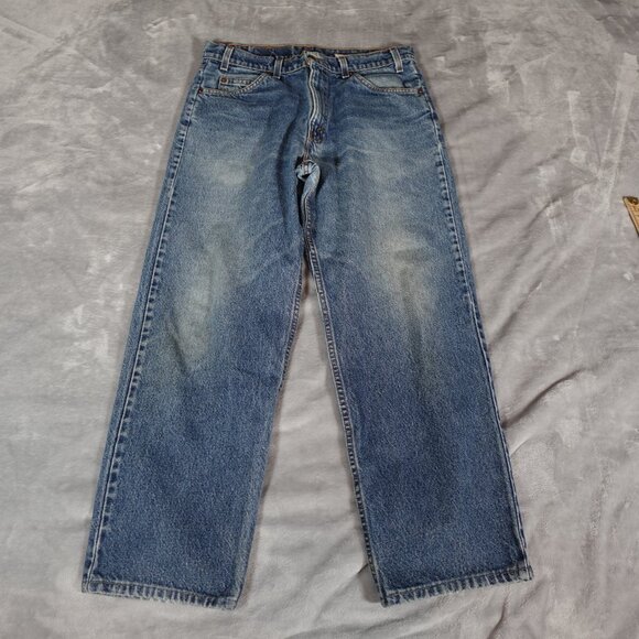 Vintage Levis Relaxed Fit Jeans Mens 34x30 (Fits 33x28) Altered Orange Tab 90s - Picture 5 of 12